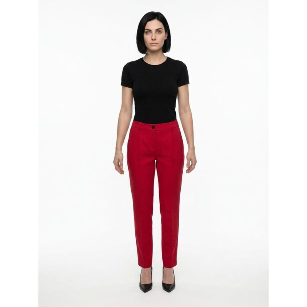 Dolce & Gabbana Red Elastane Dress Women's Pants